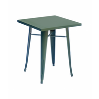 Set Di 2 Tavoli Lamiera 60X60 Verde Militare Moia