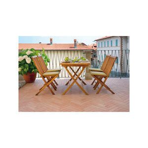 Tavolo Lipari MOIA pieghevole teak da 120x70 cm