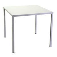 Tavolo metallo Elma bianco quadro cm 80x80h72