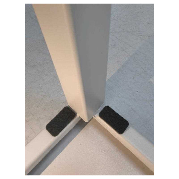 Tavolino metallo New Elma bianco quadro cm 35x35h42