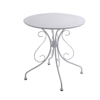 Tavolo metallo new old bianco tondo cm ø70h72