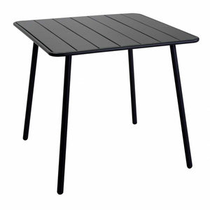 Tavolo metallo Rovigo antracite quadro cm80x80h72