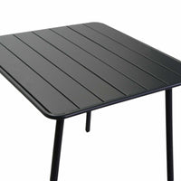 Tavolo metallo Rovigo antracite quadro cm80x80h72