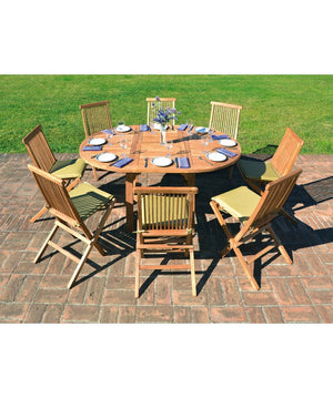 Tavolo MOIA Capraia tondo estensibile in legno teak - 170 cm