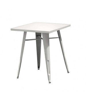 Set Di 2 Tavoli Lamiera 60X60 Avorio Moia