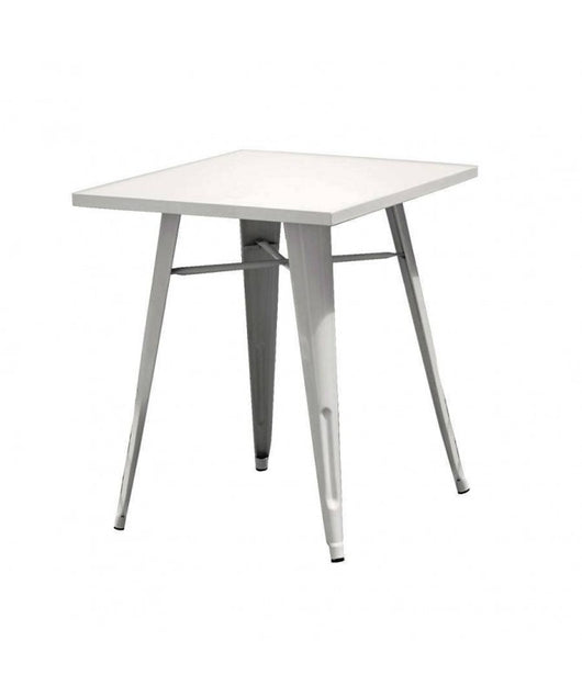 Set Di 2 Tavoli Lamiera 60X60 Avorio Moia