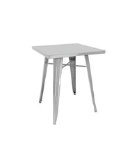 Set Di 2 Tavoli Lamiera 60X60 Silver Moia