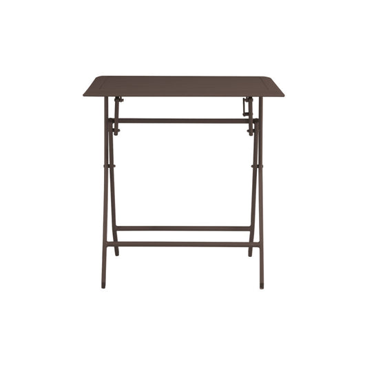 Tavolo MOIA Lucca in alluminio pieghevole 60 x 60, colore chocolate