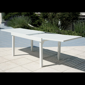 Tavolo Montecatini 135/270X90,5 - Alluminio Bianco Moia