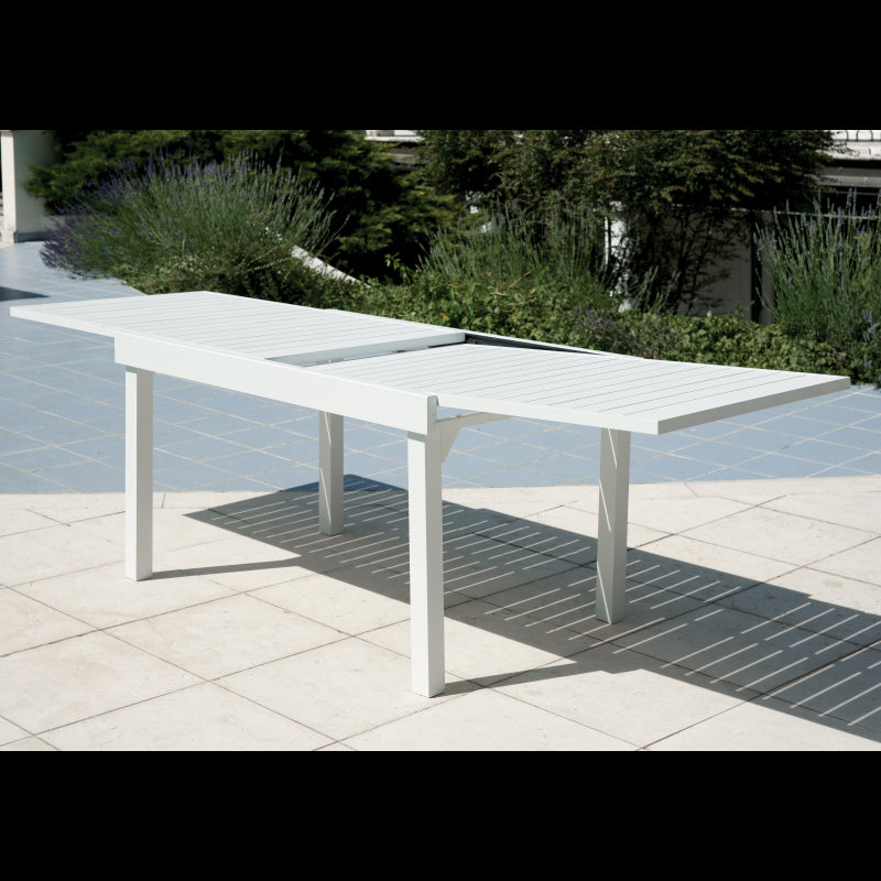 Tavolo Montecatini 135/270X90,5 - Alluminio Bianco Moia