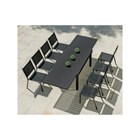 Tavolo Montecatini MOIA 135/270x90,5 in alluminio antracite