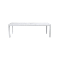 Tavolo Naxos 160/240X90 Alluminio Bianco - Gambe Scorrevoli Moia