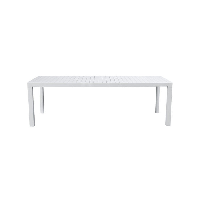 Tavolo Naxos 160/240X90 Alluminio Bianco - Gambe Scorrevoli Moia