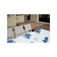 Tavolo Naxos 160/240X90 Alluminio Bianco - Gambe Scorrevoli Moia