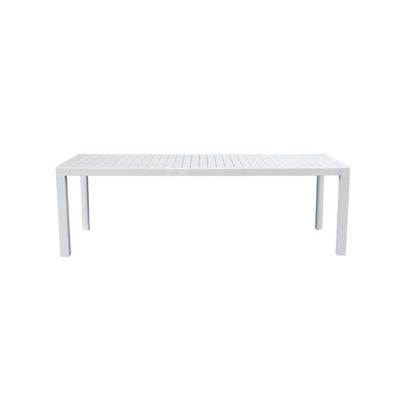 Tavolo Naxos 160/240X90 Alluminio Bianco - Gambe Scorrevoli Moia