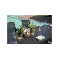 Tavolo Naxos 160/240X90 Antracite - Gambe Scorrevoli Moia