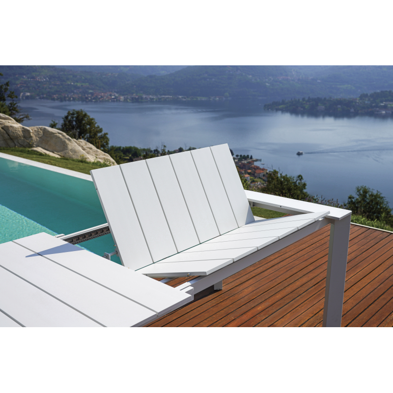 Tavolo Nettuno Allungabile 200/300 X 100 Cm - Allungo Con Gambe Scorrevoli - Bianco Moia