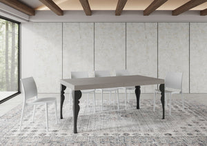 Tavolo allungabile 180/440x90 cm Paxon cashmere gambe antracite