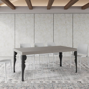 Tavolo allungabile 180/440x90 cm Paxon cashmere gambe antracite