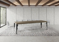 Tavolo allungabile 180/440x90 cm Paxon Premium tortora gambe antracite