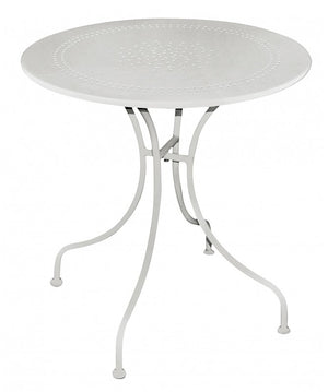 Tavolo Peschiera MOIA rotondo in ferro avorio 60 cm