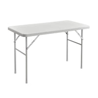 TAVOLO PIEGHEVOLE 122X60CM CON FINITURA EFFETTO RATTAN BIANCO CASACOLLECTION