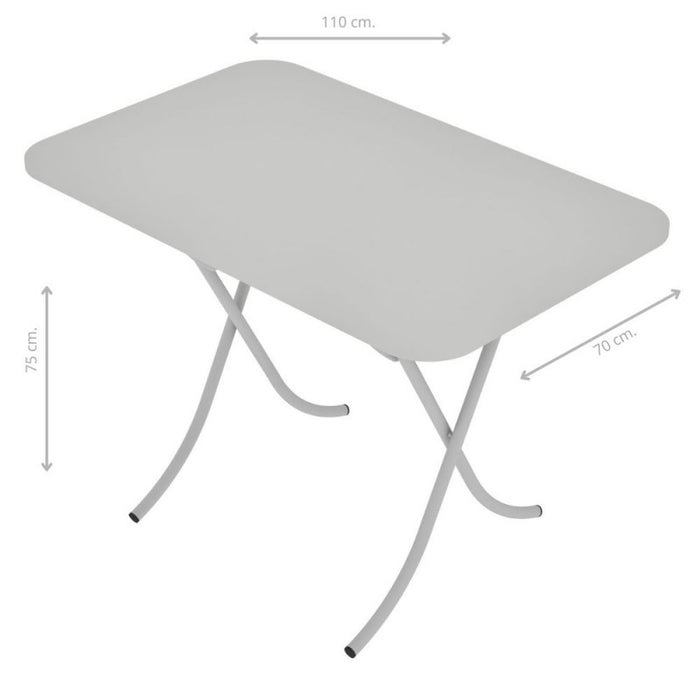 Tavolo pieghevole 70x110 salvaspazio 10158BI colore bianco