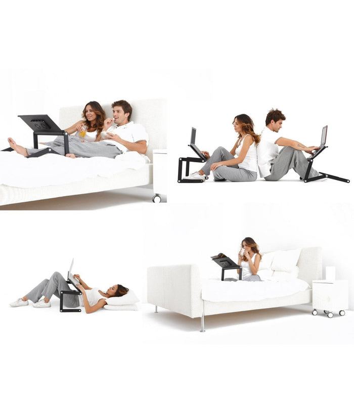 Tavolo Pieghevole Portatile Per Notebook Pannello Porta Mouse Dissipartore         