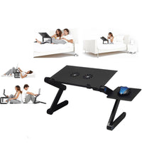 Tavolo Pieghevole Portatile Per Notebook Pannello Porta Mouse Dissipartore         