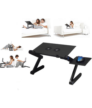 Tavolo Pieghevole Portatile Per Notebook Pannello Porta Mouse Dissipartore         