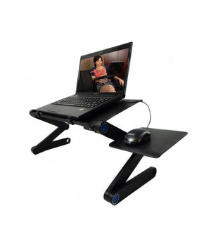 Tavolo Pieghevole Portatile Per Notebook Pannello Porta Mouse Dissipartore         