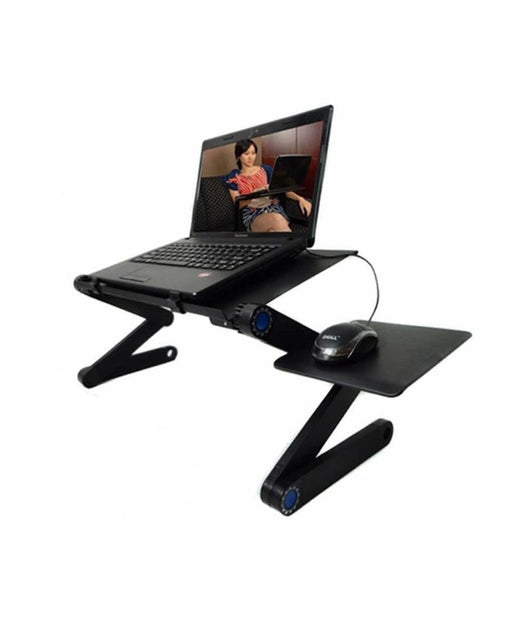 Tavolo Pieghevole Portatile Per Notebook Pannello Porta Mouse Dissipartore         