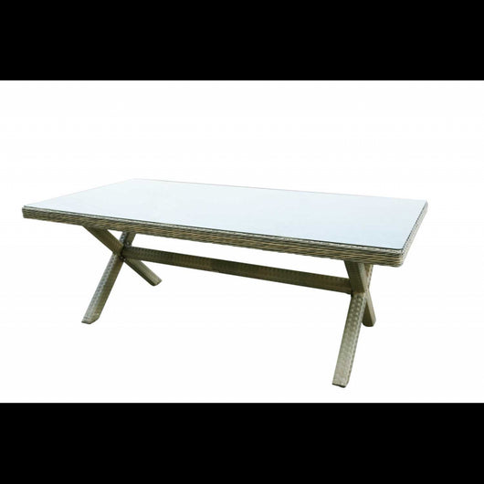 Tavolo polyrattan baltimora rettangolare cm200x100h72