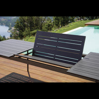 Tavolo Porto Ercole Allungabile 200/300 X 102 Cm - Allungo Centrale - Antracite Moia