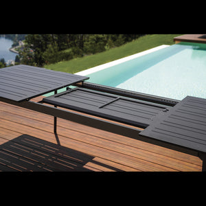 Tavolo Porto Ercole Allungabile 200/300 X 102 Cm - Allungo Centrale - Antracite Moia