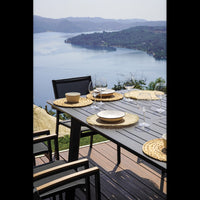 Tavolo Porto Ercole Allungabile 200/300 X 102 Cm - Allungo Centrale - Antracite Moia