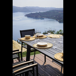 Tavolo Porto Ercole Allungabile 200/300 X 102 Cm - Allungo Centrale - Antracite Moia