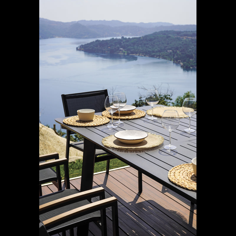 Tavolo Porto Ercole Allungabile 200/300 X 102 Cm - Allungo Centrale - Antracite Moia