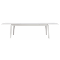 Tavolo Porto Ercole Allungabile 200/300 X 102 Cm - Allungo Centrale - Bianco Moia