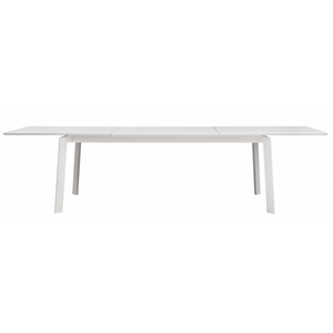 Tavolo Porto Ercole Allungabile 200/300 X 102 Cm - Allungo Centrale - Bianco Moia