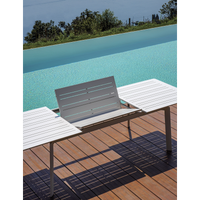 Tavolo Porto Ercole Allungabile 200/300 X 102 Cm - Allungo Centrale - Bianco Moia