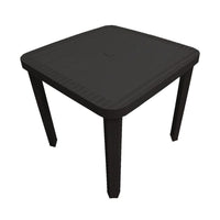 Trade Shop - Tavolo Quadrato Da Giardino 80x80x73hcm In Plastica Arredo Spazio Esterno 235420 -