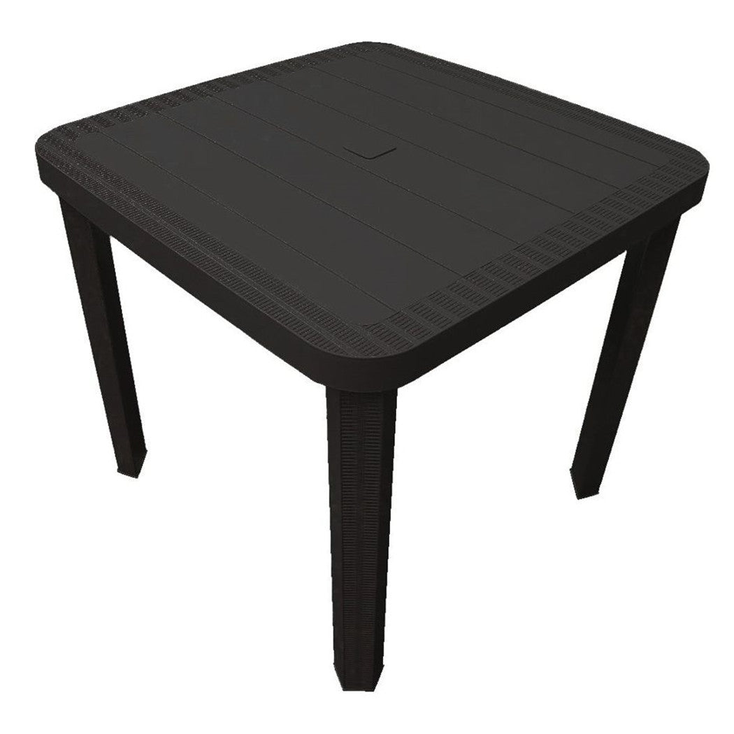 Trade Shop - Tavolo Quadrato Da Giardino 80x80x73hcm In Plastica Arredo Spazio Esterno 235420 -