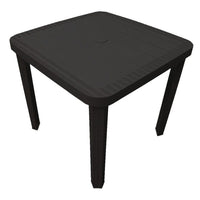 Trade Shop - Tavolo Quadrato Da Giardino 80x80x73hcm In Plastica Arredo Spazio Esterno 235420 -