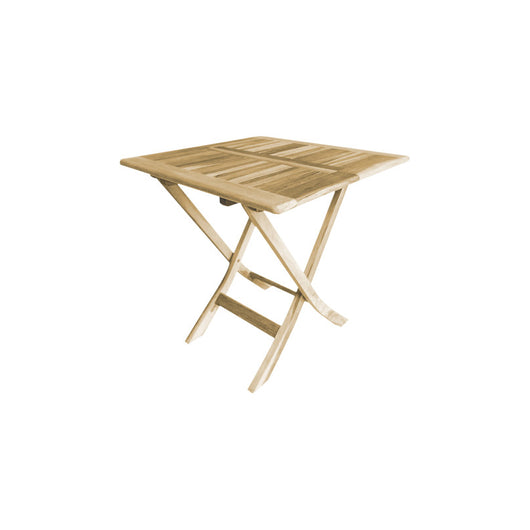 TAVOLO quadrato in TEAK pieghevole 70x70 cm