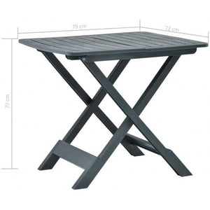 Tavolo Resina Pieghevoletevere Verde 79X72 Progarden