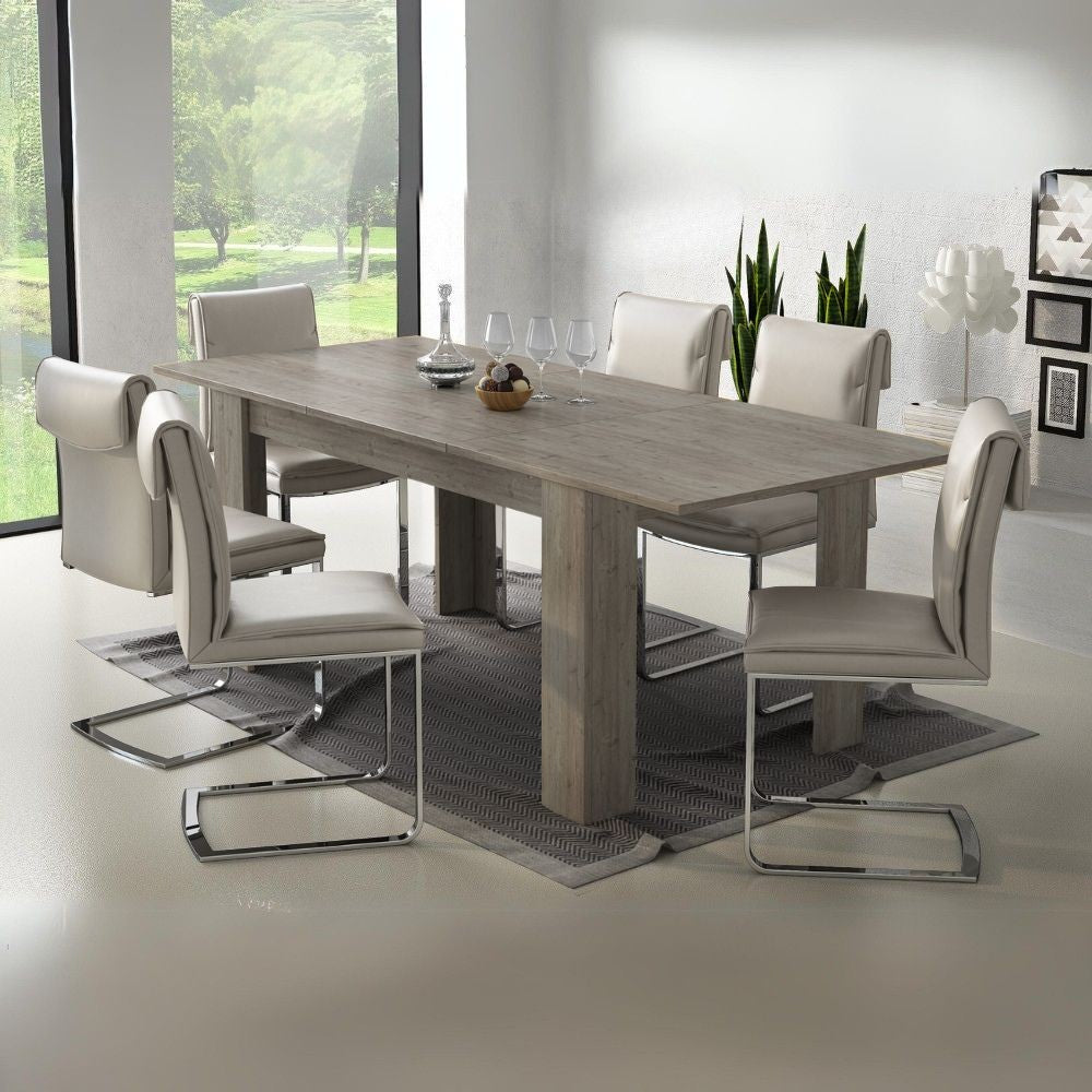 Tavolo rettangolare allungabile Anthony colore ancona oak  160x88x75H