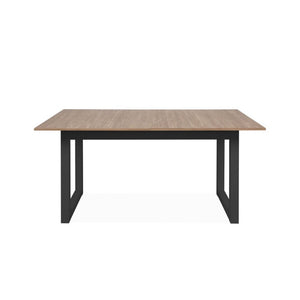 Tavolo allungabile Austin80A piano color legno e gambe antracite 160x90x75