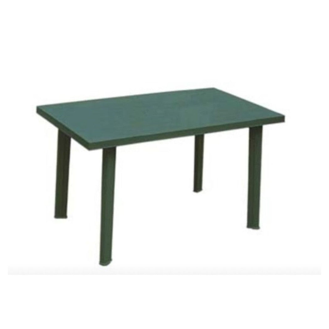 Trade Shop - Tavolo Rettangolare Da Giardino Esterno Velo Verde 126x76x72cm Resistente 023447 -        