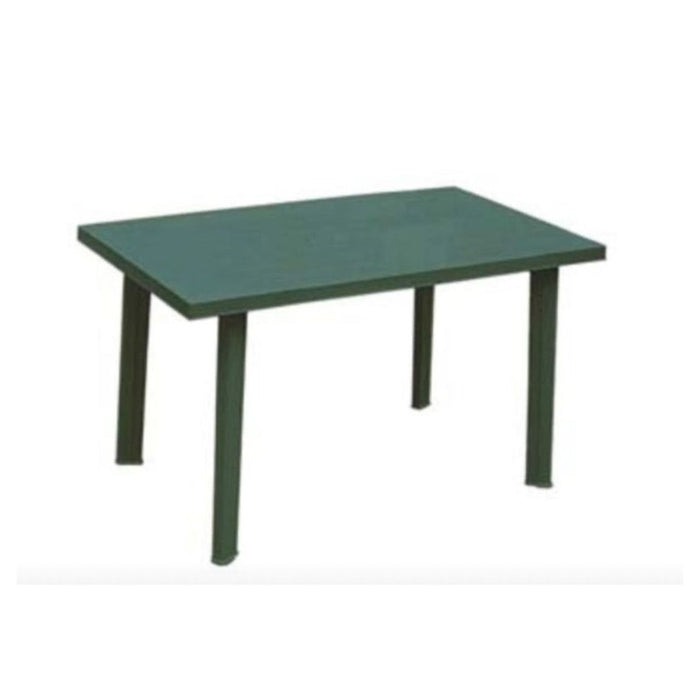 Trade Shop - Tavolo Rettangolare Da Giardino Esterno Velo Verde 126x76x72cm Resistente 023447 -        